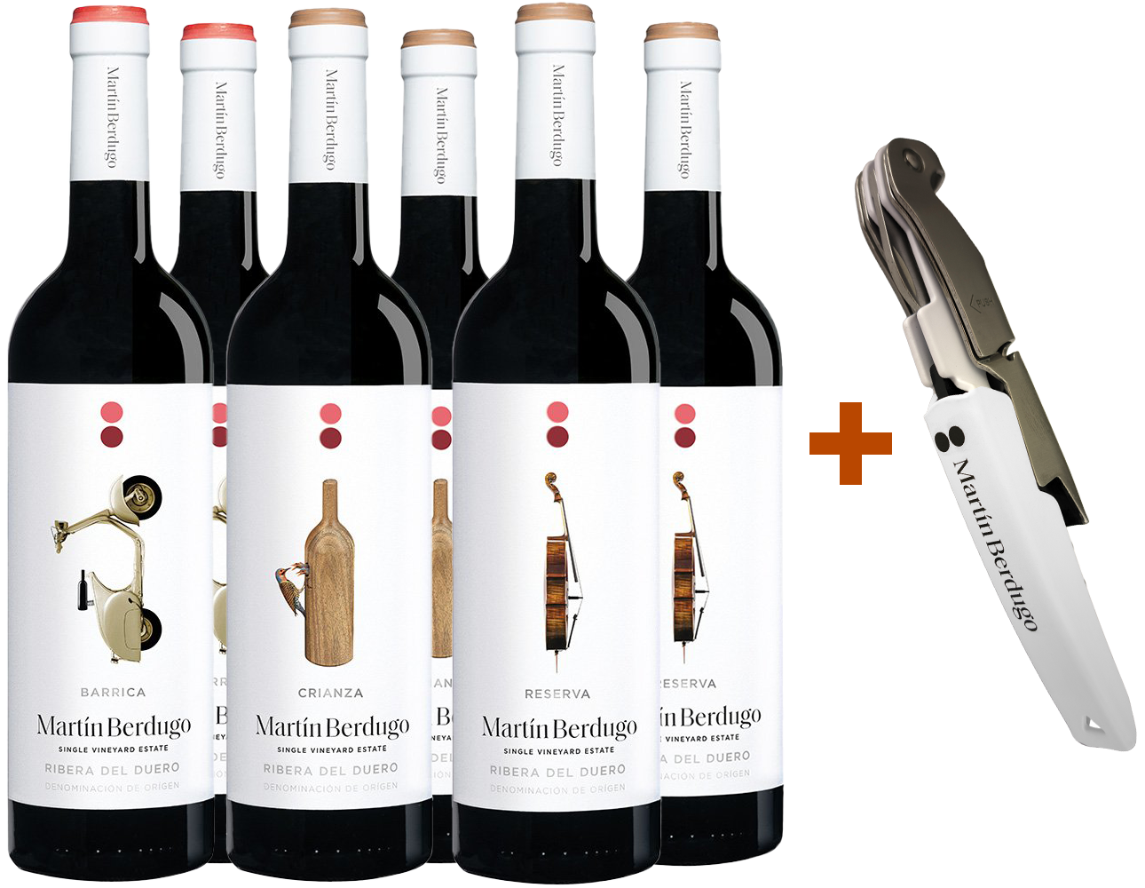 Pack degustación Martín Berdugo Ribera del Duero DO (+ regalo sacacorchos)