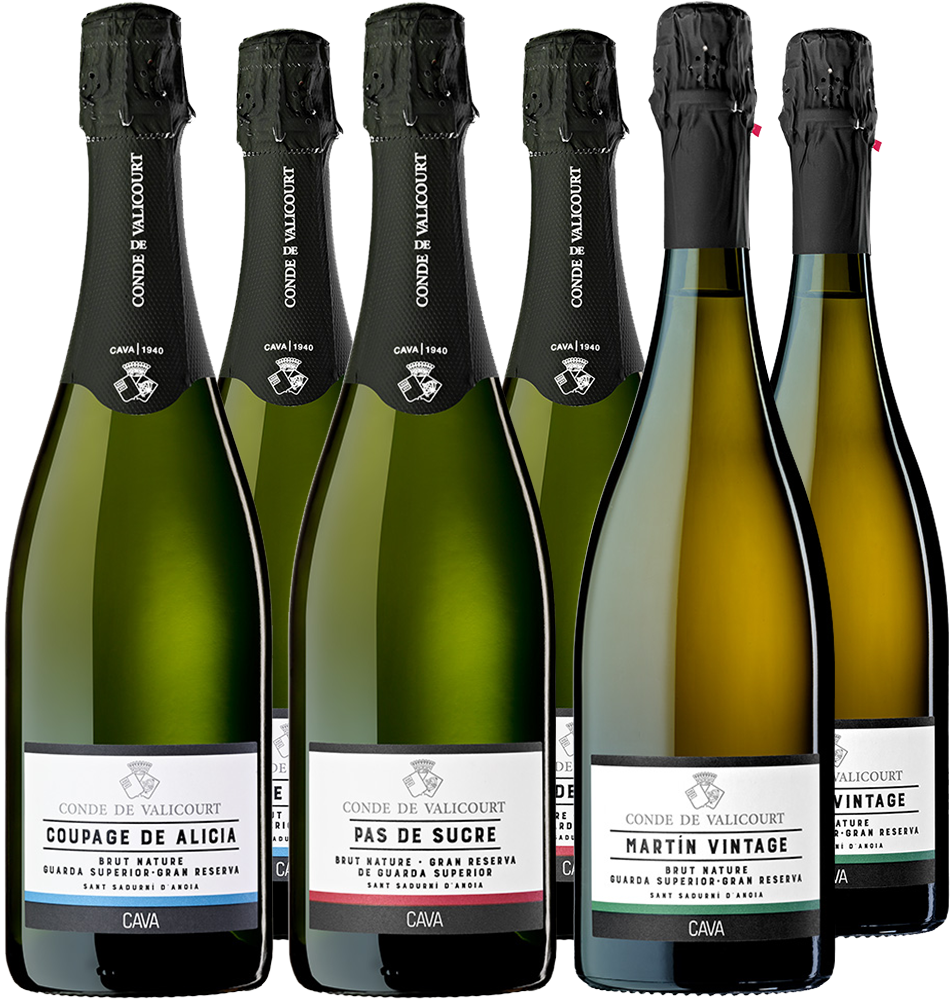 Pack degustación Gran Reserva Conde de Valicourt Cava DO Pack degustación Gran Reserva Conde de Valicourt Cava DO