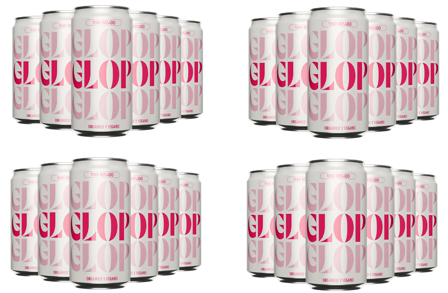 Pack Descuento 24 Glop Vino Rosado BIO