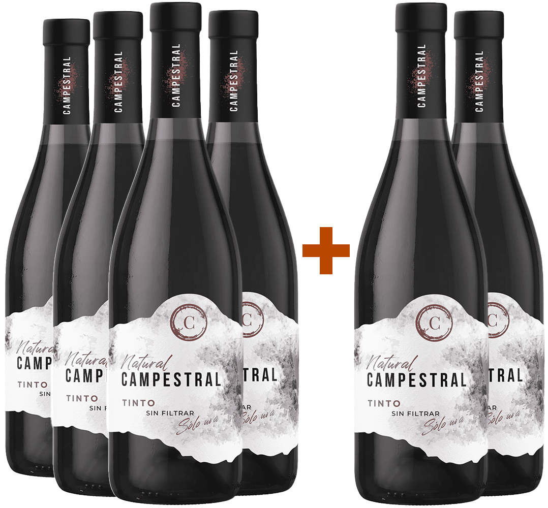 Pack descuento 4+2 Campestral Tinto Cádiz VT BIO
