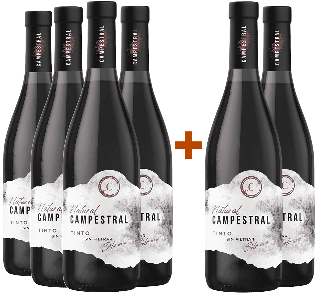 Pack descuento 4+2 Campestral Tinto Cádiz VT BIO Pack descuento 4+2 Campestral Tinto Cádiz VT BIO