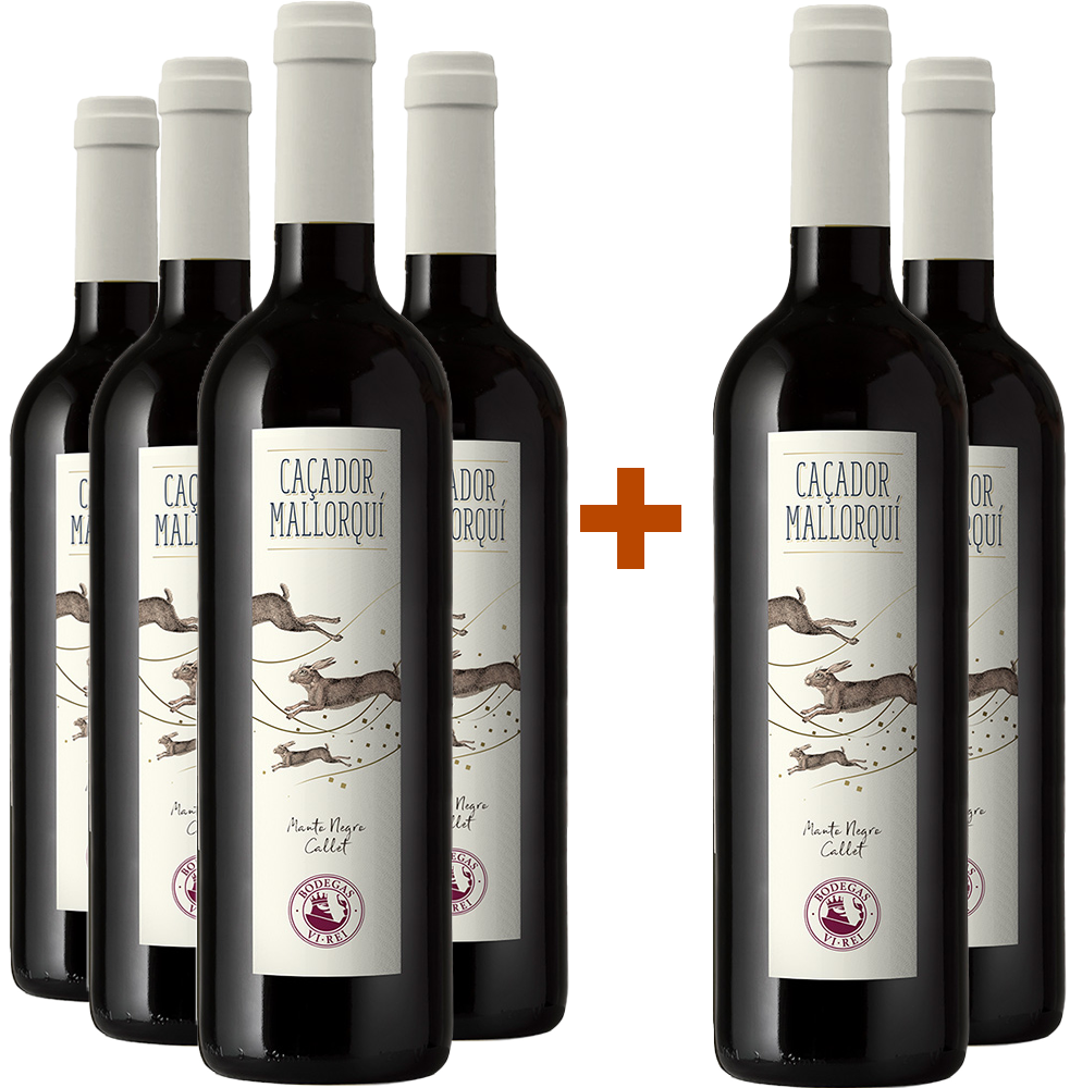 Pack Descuento 4+2 Vi Rei Caçador Mallorquí Mallorca VT Pack Descuento 4+2 Vi Rei Caçador Mallorquí Mallorca VT