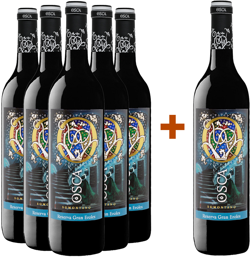 Pack descuento 5+1 Bodegas Osca Reserva Somontano DO Pack descuento 5+1 Bodegas Osca Reserva Somontano DO