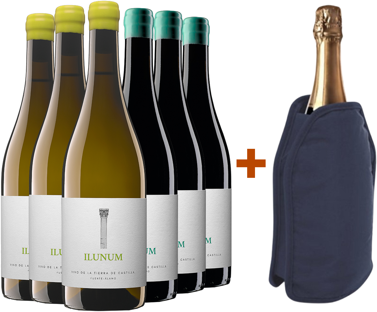 Pack descuento Ilunum blanco y tinto Castilla VT + (regalo funda enfriadora) Pack descuento Ilunum blanco y tinto Castilla VT + (regalo funda enfriadora)