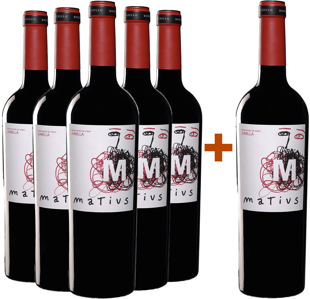 Pack descuento 5+1 Matius Crianza Jumilla DO Pack descuento 5+1 Matius Crianza Jumilla DO