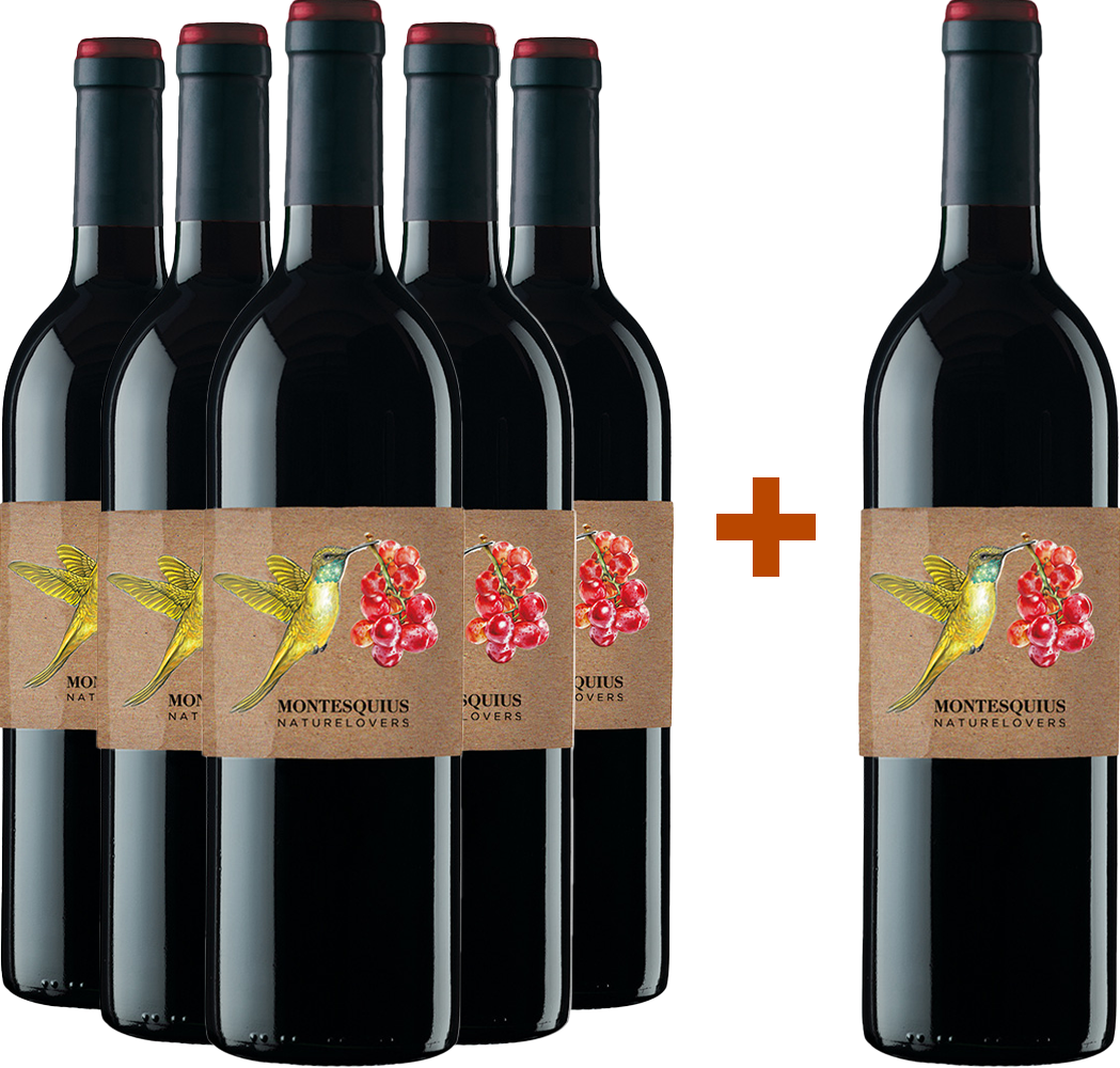 Pack descuento 5+1 Naturelovers Merlot Penedès DO BIO Pack descuento 5+1 Naturelovers Merlot Penedès DO BIO