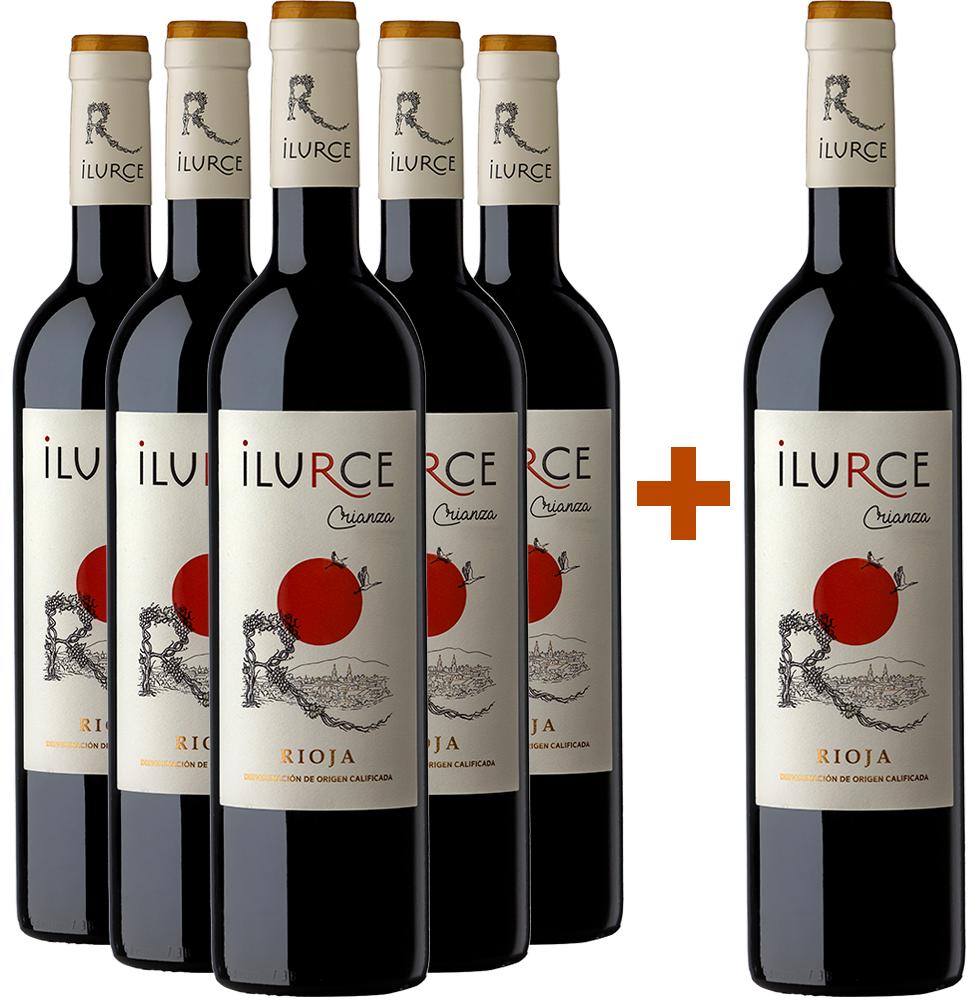 5+1 Pack promocional Ilurce Crianza Rioja DOCa