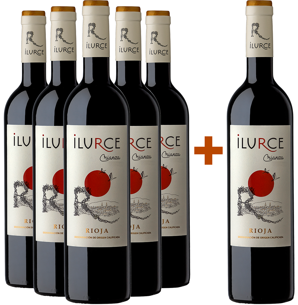 5+1 Pack promocional Ilurce Crianza Rioja DOCa 5+1 Pack promocional Ilurce Crianza Rioja DOCa