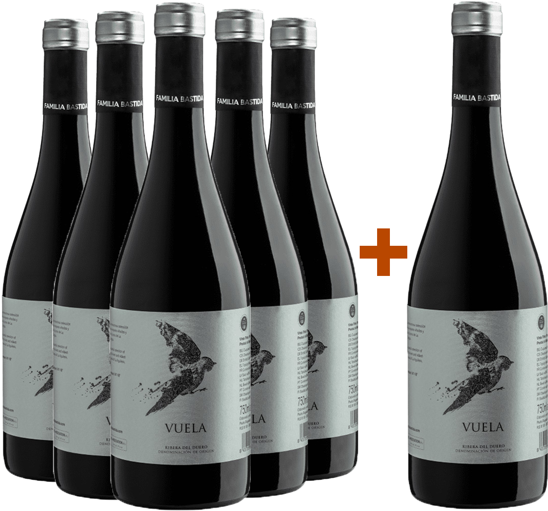 Pack descuento 5+1 Vuela Tempranillo Ribera del Duero DO