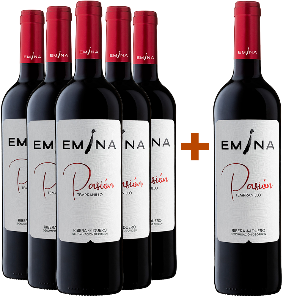 Pack Descuento 5+1 Emina 2023 Pasión Ribera del Duero DO