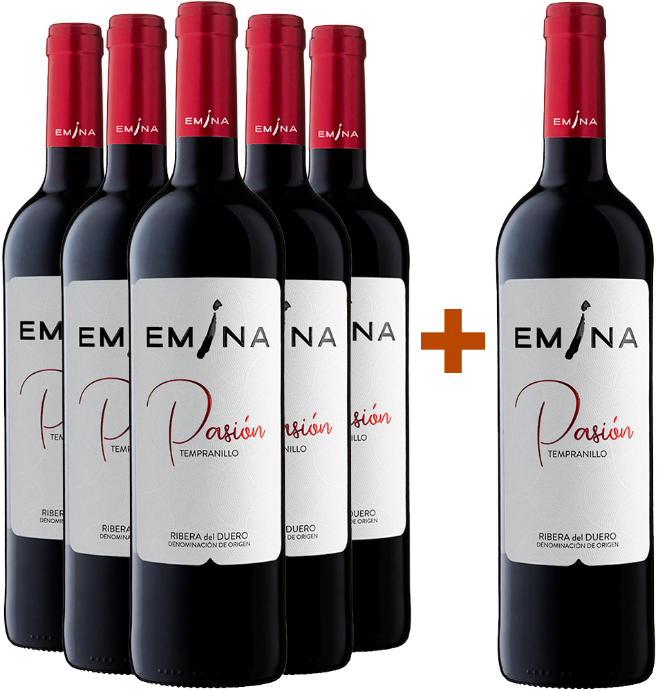Pack Descuento 5+1 Emina 2024 Pasión Ribera del Duero DO Pack Descuento 5+1 Emina 2024 Pasión Ribera del Duero DO