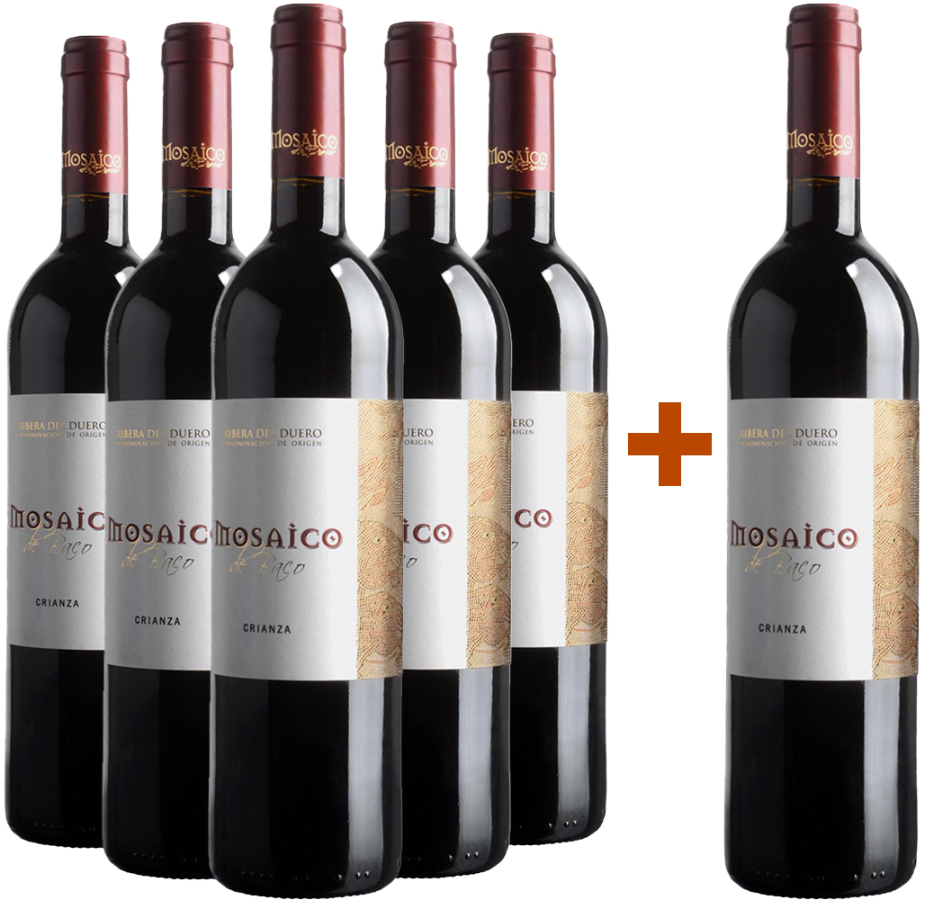 Pack descuento 5+1 Crianza El Mosaico de Baco Ribera del Duero DO Pack descuento 5+1 Crianza El Mosaico de Baco Ribera del Duero DO
