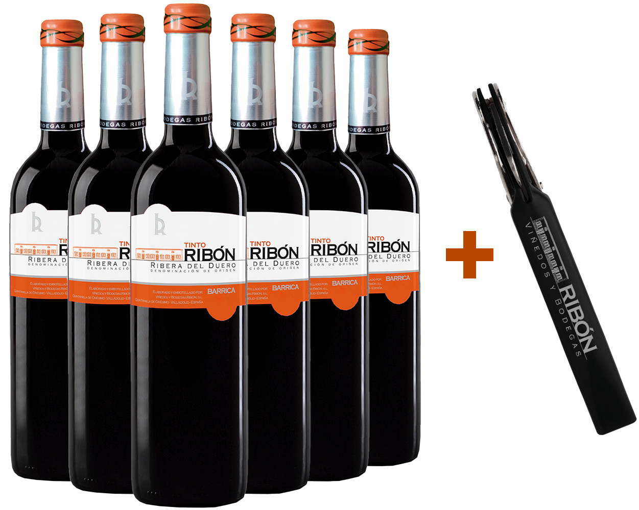 Pack Descuento Tinto Ribón Barrica Ribera del Duero DO (+ sacacorchos de regalo) Pack Descuento Tinto Ribón Barrica Ribera del Duero DO (+ sacacorchos de regalo)