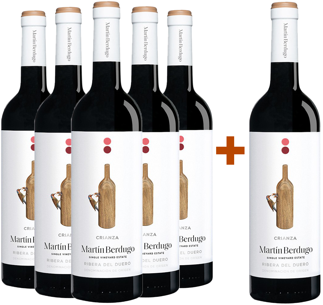 Pack descuento 5+1 Martín Berdugo Crianza Ribera del Duero DO