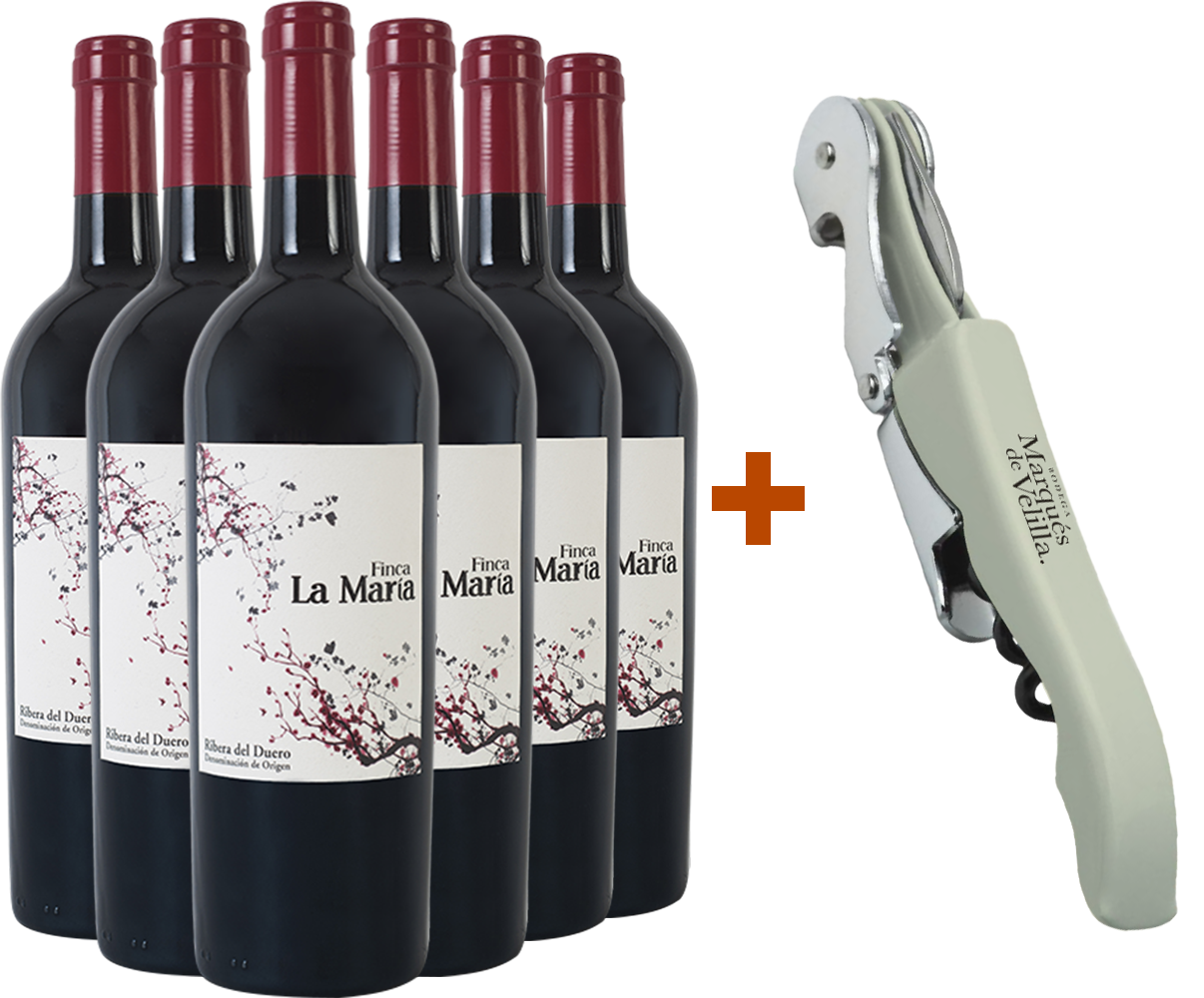 Pack descuento Finca La María Ribera del Duero DO (+ regalo sacacorchos)