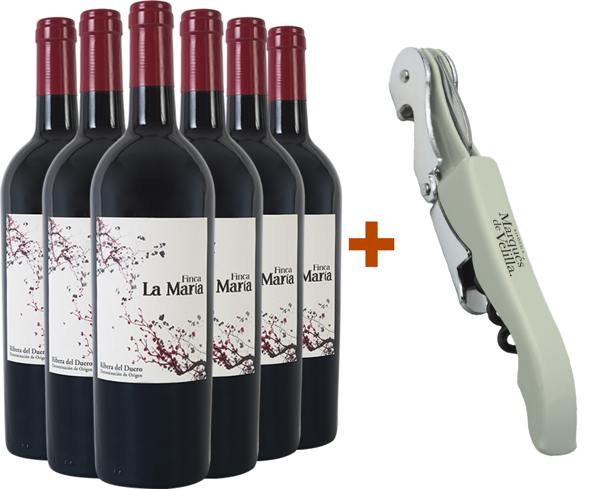 Pack descuento Finca La María Ribera del Duero DO (+ regalo sacacorchos) Pack descuento Finca La María Ribera del Duero DO (+ regalo sacacorchos)