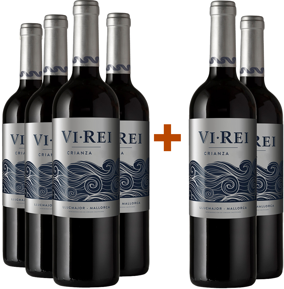 Pack Descuento 4+2 Vi Rei Crianza Plà i Levant DO
