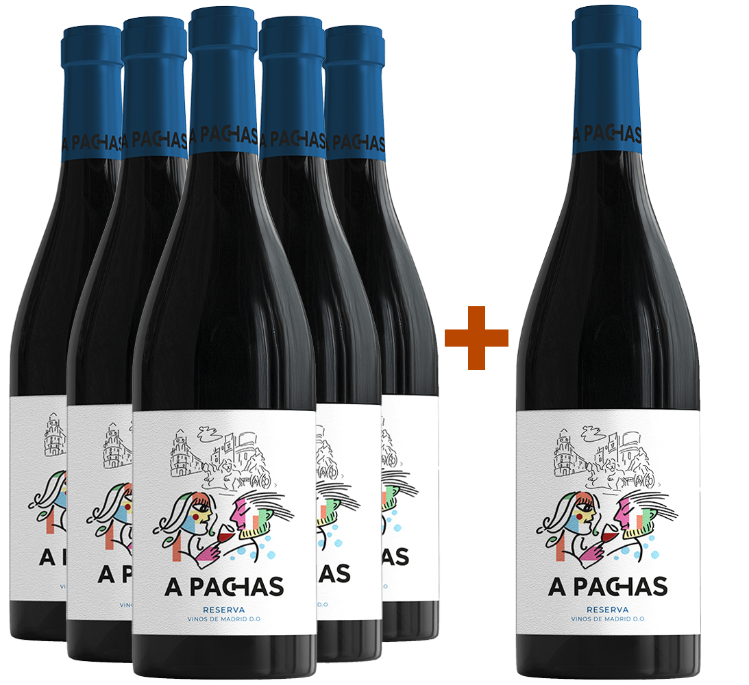 Pack descuento 5+1 A Pachas Reserva Madrid DO Pack descuento 5+1 A Pachas Reserva Madrid DO
